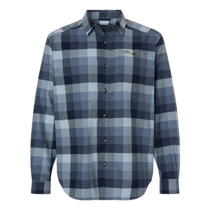 Columbia 161795 Men's Cornell Woods™ Flannel Shirt in Collegiate Navy Multi Buffalo Check — genuine manufacturer product photograph, square format