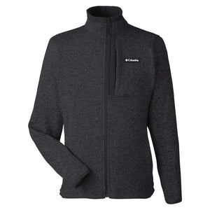 Columbia 209773 Men's Sweater Weather™ Full-Zip Jacket in Black Heather — genuine manufacturer product photograph, square format
