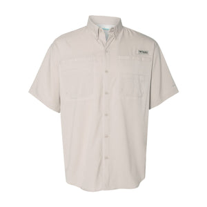 Columbia 212468 Men's PFG Tamiami™ II Short Sleeve Shirt in Fossil — genuine manufacturer product photograph, square format