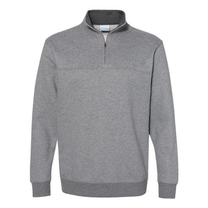 Columbia 212475 Men's Hart Mountain™ II Half-Zip Pullover in Charcoal Heather — genuine manufacturer product photograph, square format