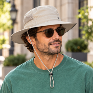 Columbia 212477 Bora Bora™ Booney in Fossil — square lifestyle photo matched to the actual garment