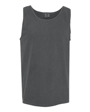 Comfort Colors 9360 Pepper Unisex Garment-Dyed Heavyweight Tank Top, product front view