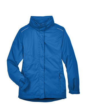 CORE365 78205 women's 3-in-1 jacket with fleece liner, front view - True Royal