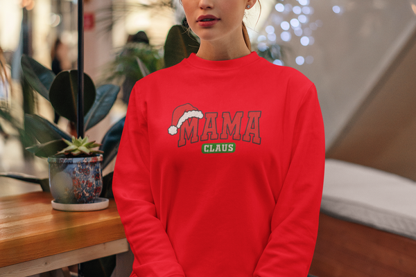 Pull brodé Mama Clause