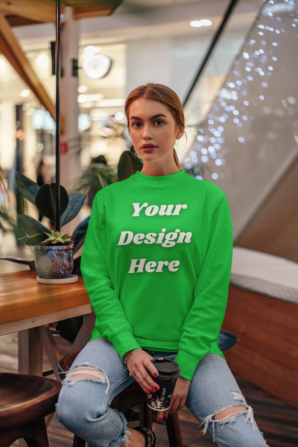 Embroidered Gildan Heavy Blend 18000 Crewneck Sweater