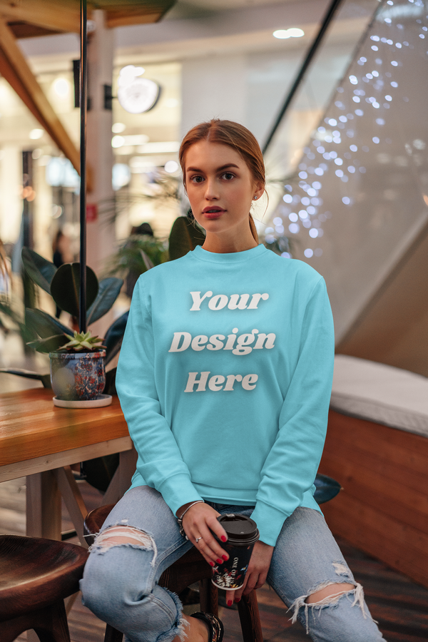 Embroidered Gildan Heavy Blend 18000 Crewneck Sweater