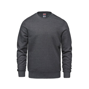 CSW 24/7 L00540 Crew adult crewneck sweatshirt in Charcoal Heather – front view
