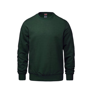 CSW 24/7 L00540 Crew adult crewneck sweatshirt in Forest Green – front view