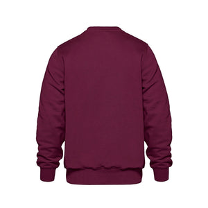CSW 24/7 L00540 Crew adult crewneck sweatshirt in Maroon – back view