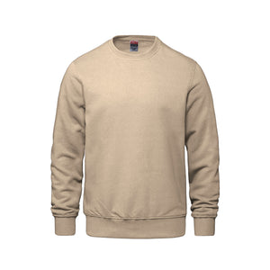CSW 24/7 L00540 Crew adult crewneck sweatshirt in Sand – front view