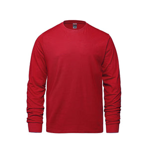 CSW 24/7 Breeze S05615 adult long sleeve crewneck T-shirt, front view - Red