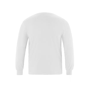 CSW 24/7 Breeze S05615 adult long sleeve crewneck T-shirt, back view - White