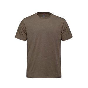 CSW 24/7 Sprint S05650 adult crewneck T-shirt, front view - Brown Heather