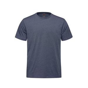 CSW 24/7 Sprint S05650 adult crewneck T-shirt, front view - Navy Heather