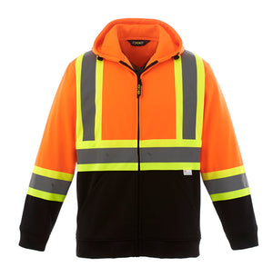 CX2 L00682 Freedom Hi-Vis Full Zip Hoodie - garment view 1