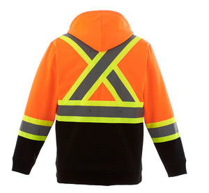 CX2 L00682 Freedom Hi-Vis Full Zip Hoodie - garment view 2