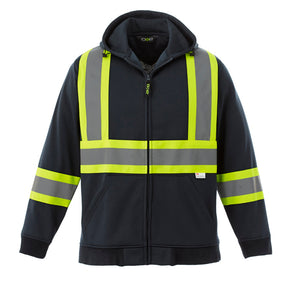 CX2 L00682 Freedom Hi-Vis Full Zip Hoodie - garment view 7