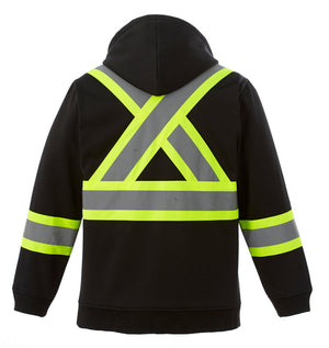 CX2 L00682 Freedom Hi-Vis Full Zip Hoodie - garment view 4