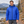 CX2 L00980 Glacial men's puffy jacket with detachable hood in Blue — lifestyle photo