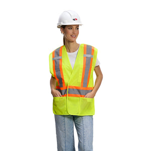 CX2 L01155 Sentinel Mesh Hi-Vis Tear-Away Safety Vest - supplier garment view 2