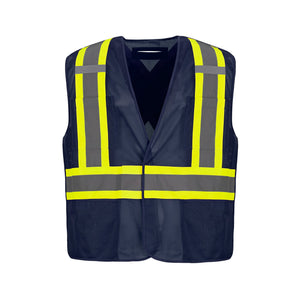 CX2 L01155 Sentinel Mesh Hi-Vis Tear-Away Safety Vest - supplier garment view 6