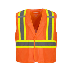 CX2 L01155 Sentinel Mesh Hi-Vis Tear-Away Safety Vest - supplier garment view 4