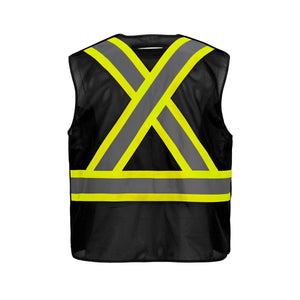 CX2 L01155 Sentinel Mesh Hi-Vis Tear-Away Safety Vest - supplier garment view 9