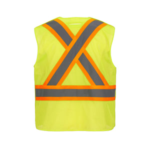 CX2 L01155 Sentinel Mesh Hi-Vis Tear-Away Safety Vest - supplier garment view 3