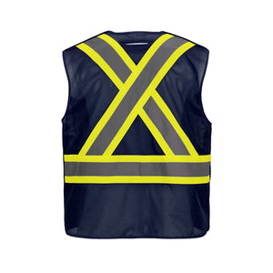 CX2 L01155 Sentinel Mesh Hi-Vis Tear-Away Safety Vest - supplier garment view 7