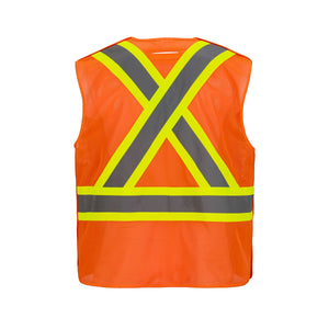 CX2 L01155 Sentinel Mesh Hi-Vis Tear-Away Safety Vest - supplier garment view 5
