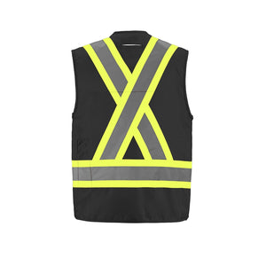CX2 L01190 Surveyor Hi-Vis Multi-Pocket Safety Vest - supplier garment view 4