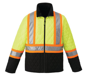 CX2 L01210 Zircon Reversible Cotton Canvas Hi-Vis Jacket - supplier garment view 3