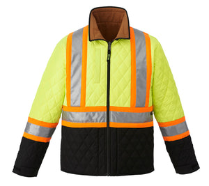 CX2 L01210 Zircon Reversible Cotton Canvas Hi-Vis Jacket - supplier garment view 7