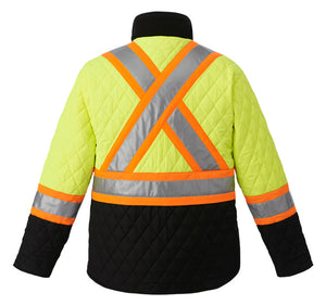 CX2 L01210 Zircon Reversible Cotton Canvas Hi-Vis Jacket - supplier garment view 4