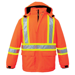 CX2 L01250 Armour Hi-Vis Insulated Parka - supplier garment view 3