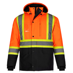 CX2 L01275 Kenworth 5-in-1 outer parka in Hi-Vis Orange — actual supplier front view