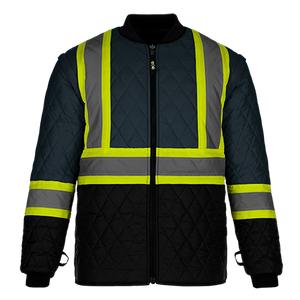 CX2 L01275 Kenworth 5-in-1 removable quilted inner jacket in Navy — actual supplier front view
