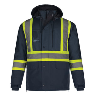 CX2 L01275 Kenworth 5-in-1 outer parka in Navy — actual supplier front view