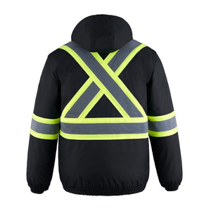 CX2 L01277 Peterbuilt 3-in-1 Hi-Vis Bomber Jacket - supplier garment view 2