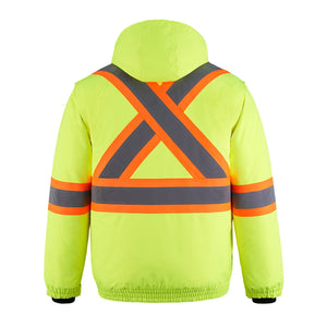 CX2 L01277 Peterbuilt 3-in-1 Hi-Vis Bomber Jacket - supplier garment view 10