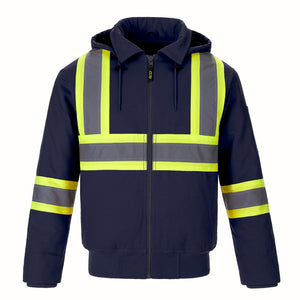CX2 L01290 International Cotton Canvas Hi-Vis Bomber Jacket - supplier garment view 5