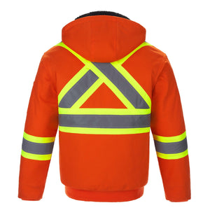 CX2 L01290 International Cotton Canvas Hi-Vis Bomber Jacket - supplier garment view 4