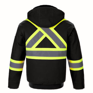 CX2 L01290 International Cotton Canvas Hi-Vis Bomber Jacket - supplier garment view 2