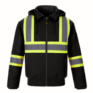 CX2 L01290 International Cotton Canvas Hi-Vis Bomber Jacket - supplier garment view 1