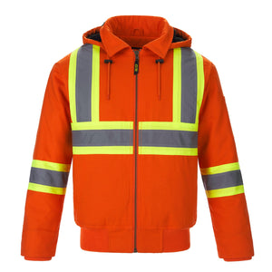 CX2 L01290 International Cotton Canvas Hi-Vis Bomber Jacket - supplier garment view 3