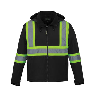 CX2 L01305 Shield Hi-Vis Softshell Jacket - garment view 3