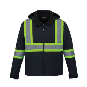CX2 L01305 Shield Hi-Vis Softshell Jacket - garment view 7