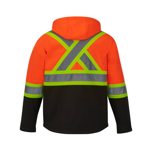 CX2 L01305 Shield Hi-Vis Softshell Jacket - garment view 6