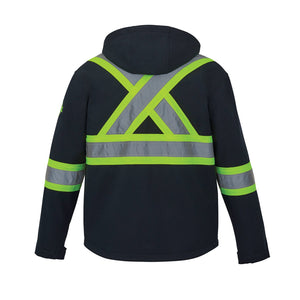 CX2 L01305 Shield Hi-Vis Softshell Jacket - garment view 8