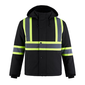 CX2 L01310 Freightliner Hi-Vis Insulated Softshell Jacket - supplier garment view 5